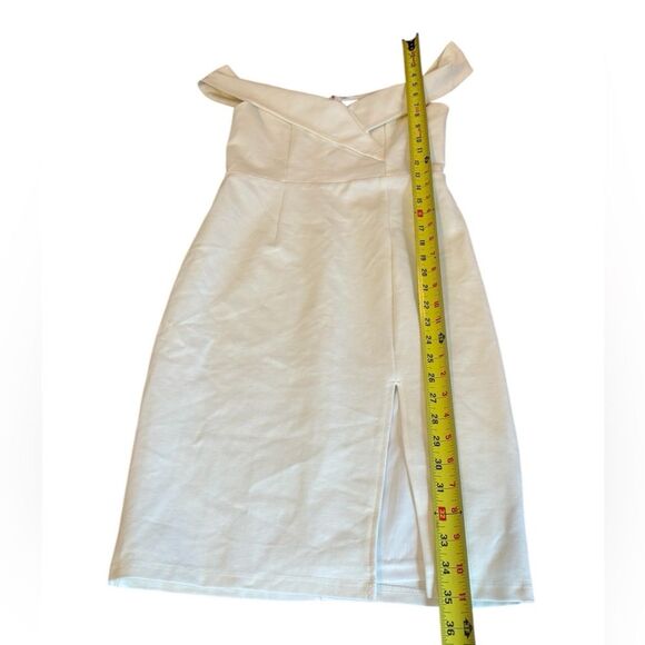 Lulus Classic Glam White Off The Shoulder Bodycon Dress Womens Small White New - Picture 12 of 12